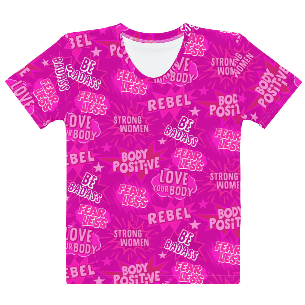 Empower Graphic Tee in Hot Pink